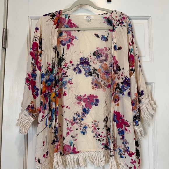 Umgee Jackets & Blazers - Umgee Multicolor Floral Kimono Cover Up